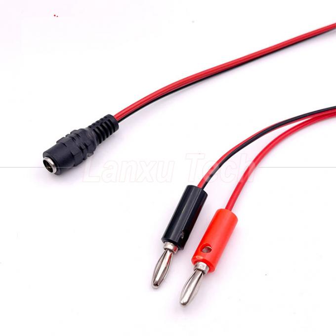 12v DC 5.5mm X 2.1mm Jack de barril masculino a 4mm Plug de plátano Prueba de cables de conducción de energía 6