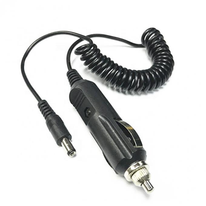 12V de resorte enrollado de coche DC Jack 5.5x2.1mm Cable de extensión del encendedor de cigarrillos 4