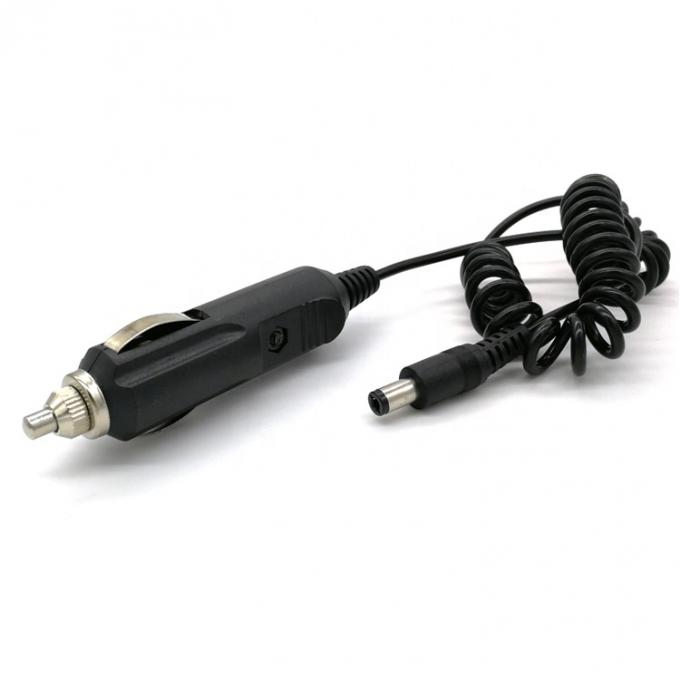12V de resorte enrollado de coche DC Jack 5.5x2.1mm Cable de extensión del encendedor de cigarrillos 3
