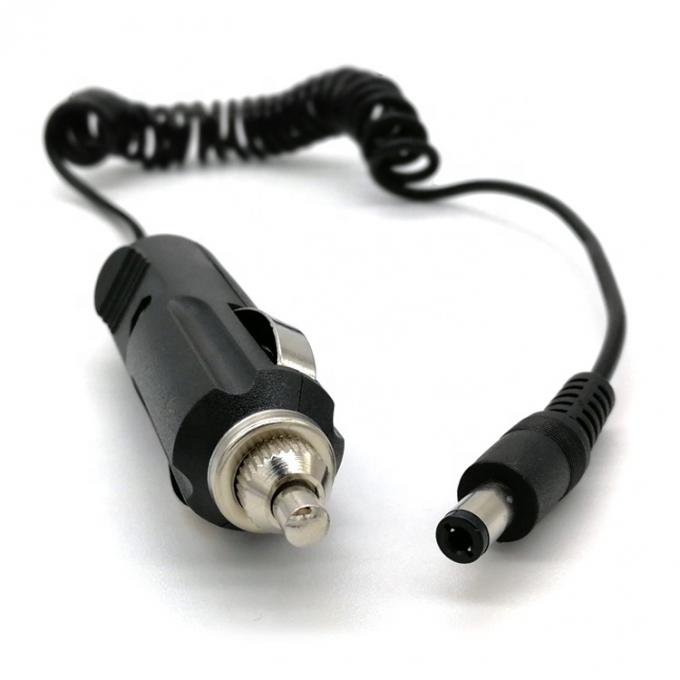 12V de resorte enrollado de coche DC Jack 5.5x2.1mm Cable de extensión del encendedor de cigarrillos 1