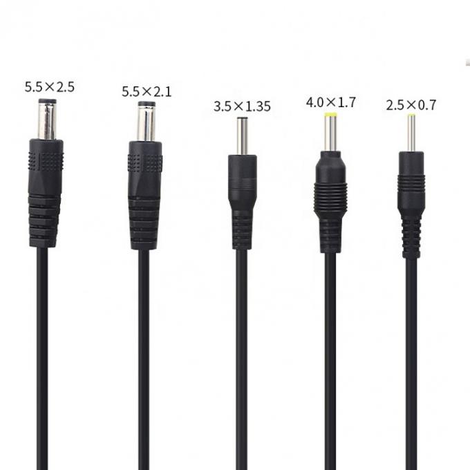 Personalización USB a DC 2.1x5.5mm 2.5x5.5mm 1.35x3.5mm 2.5x0.7mm 4.0x1.7mm Cable de alimentación 3