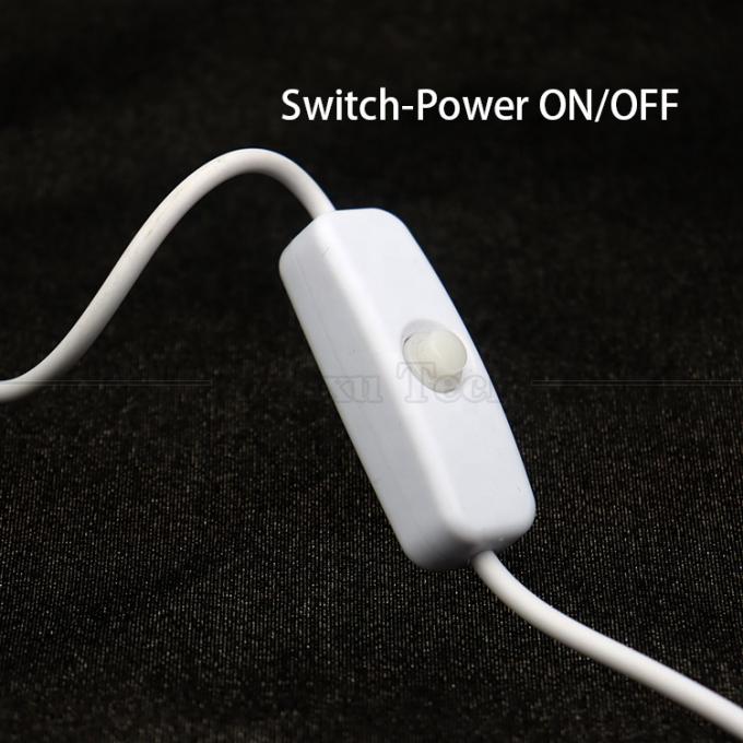 DIY 1m Controller de encendido y apagado cable de interruptor USB de cable abierto para lámpara de banda de luz led 2
