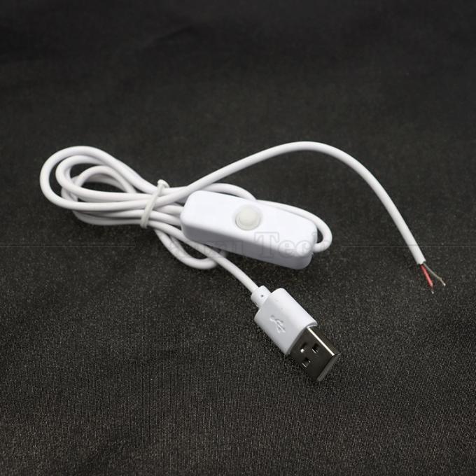 DIY 1m Controller de encendido y apagado cable de interruptor USB de cable abierto para lámpara de banda de luz led 3