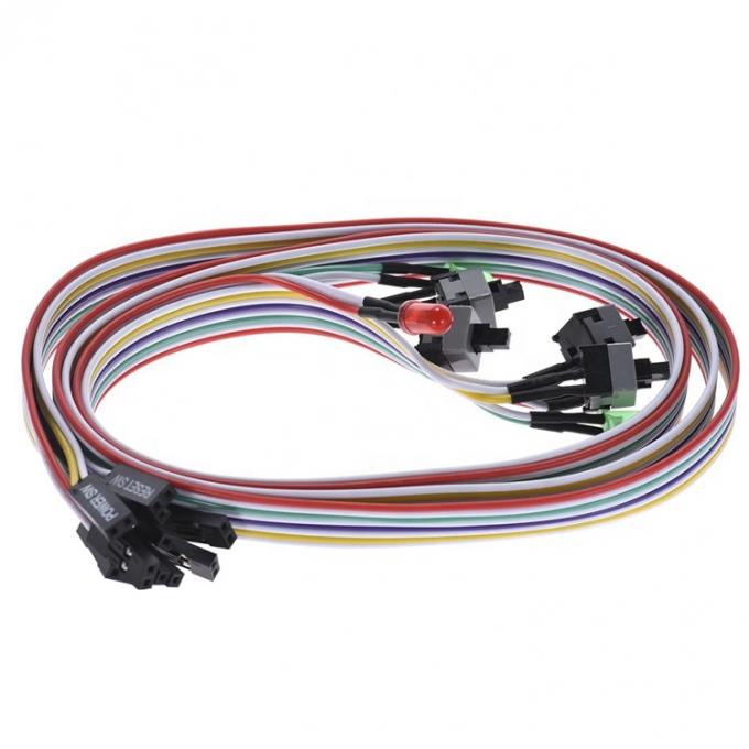Cuadro de PC placa base de ordenador HDD restablecer ATX encender y apagar el cable de alimentación con luz led 4