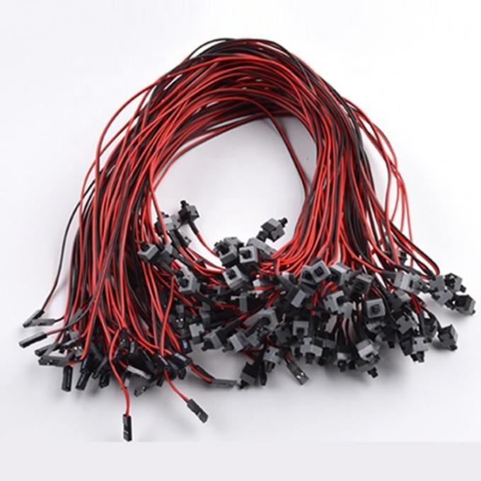 2 pines de caja de PC SW de la placa base de la conexión en apagado el ordenador restablecer la energía del cable ATX 0