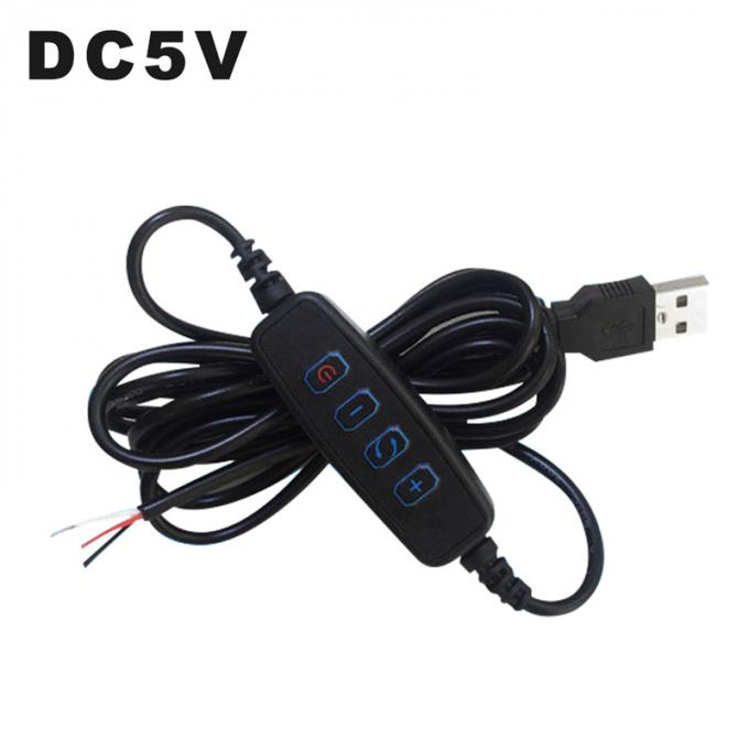 Interruptor de atenuación de potencia de 5V Cable de cargador USB para banda LED 1