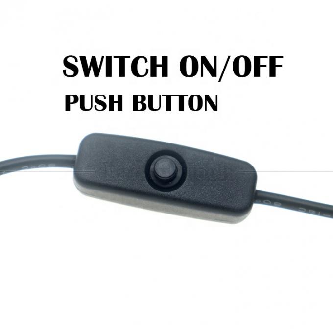 12V de luz de banda led de energía encendida apagada conmutador de conector USB a cable de carga de convertidor de alambre abierto 3