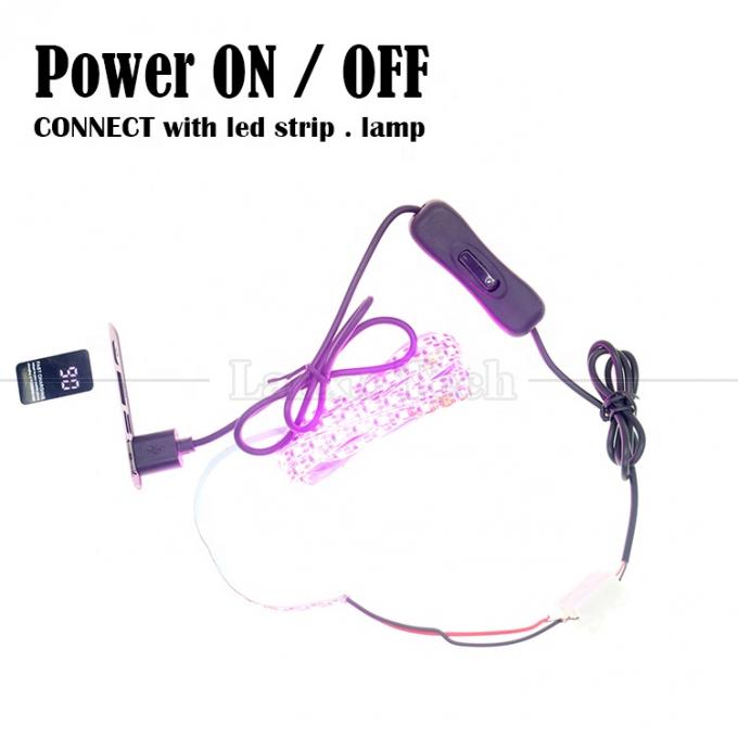 1M USB A macho para abrir cables de carga de alambre desnudo enlatado con botón de interruptor 304 0