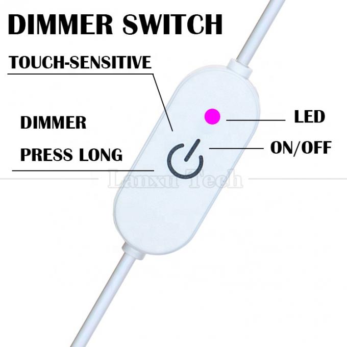5V Switch Touch Stepless USB para abrir cables de extremo en apagado Cable de atenuación para lámpara de luz de banda led 3
