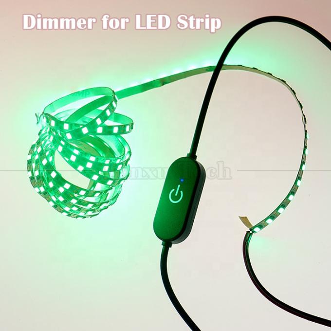 5V Hombre a Mujer USB Toque Interruptor de apagado controlador de oscilación Cable de lámpara sin escalones lámpara de luz de tablero de barras LED oscilación 4
