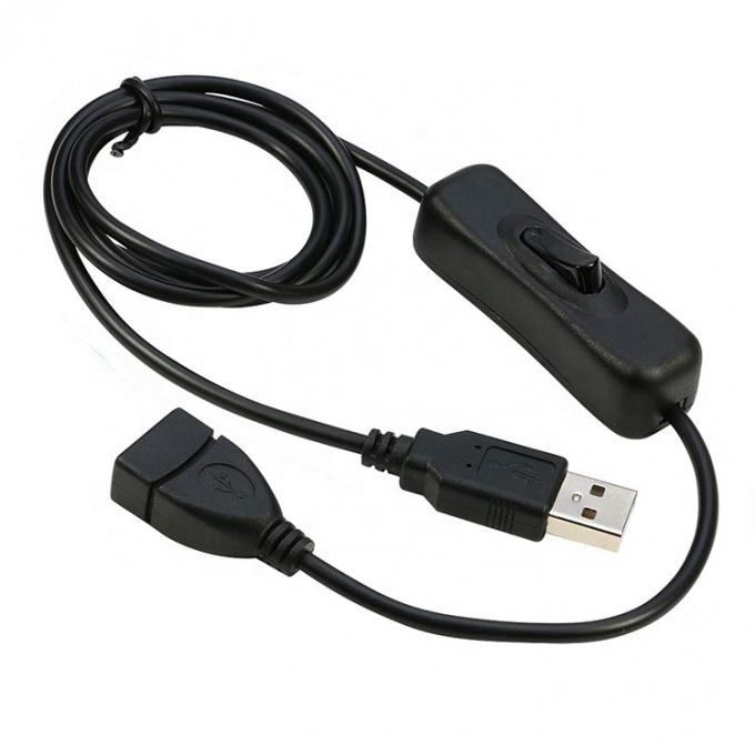 Cable de conmutación USB de macho a hembra para computadora de lámparas LED 0