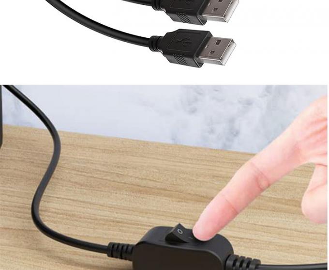 1 mujer a 2 dos hombres USB Y Splitter Printer Compartir el cable de conmutador para la impresora Escaner Altavoz Teléfono de teclado ratón 2