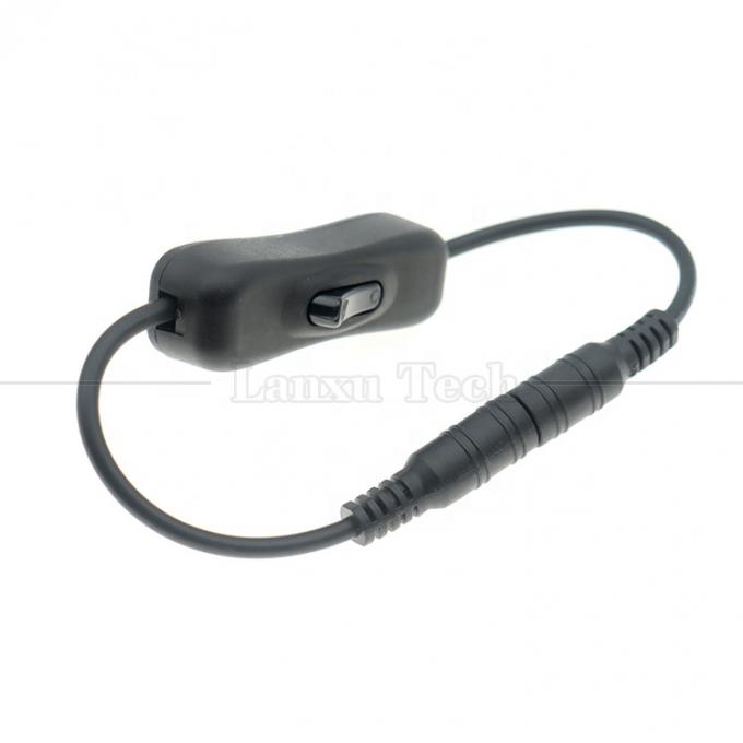 12V 24V Hombre a Mujer 5.5x2.1mm Jack DC encendido y apagado 304 Cable de interruptor para lámpara de banda LED 5
