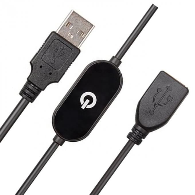 Interruptor de atenuador táctil de sexo masculino a femenino Tipo de cable de extensión USB para luces de banda led 4