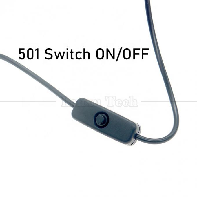Refuerzo de alta calidad 5V USB a 12V 9V DC 5.5x2.1mm Jack de barril Cargador de energía ON OFF Cable con interruptor para el fan del router LED Strip 2