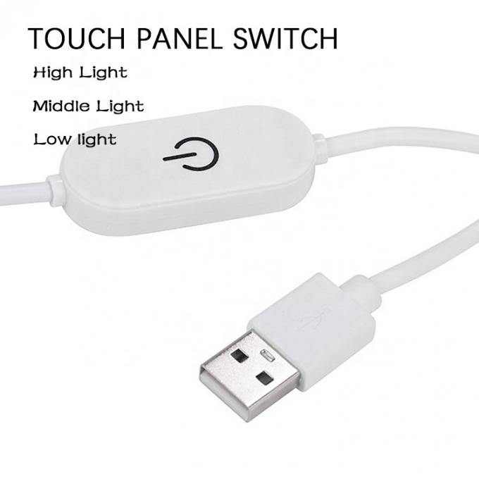 5V 2A USB TO dc 5.5*2.1mm con interruptor ajustable cable remoto de luz LED para la luz de la lámpara 4