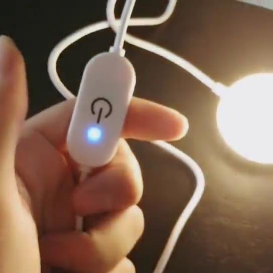 5V 2A USB TO dc 5.5*2.1mm con interruptor ajustable cable remoto de luz LED para la luz de la lámpara 5
