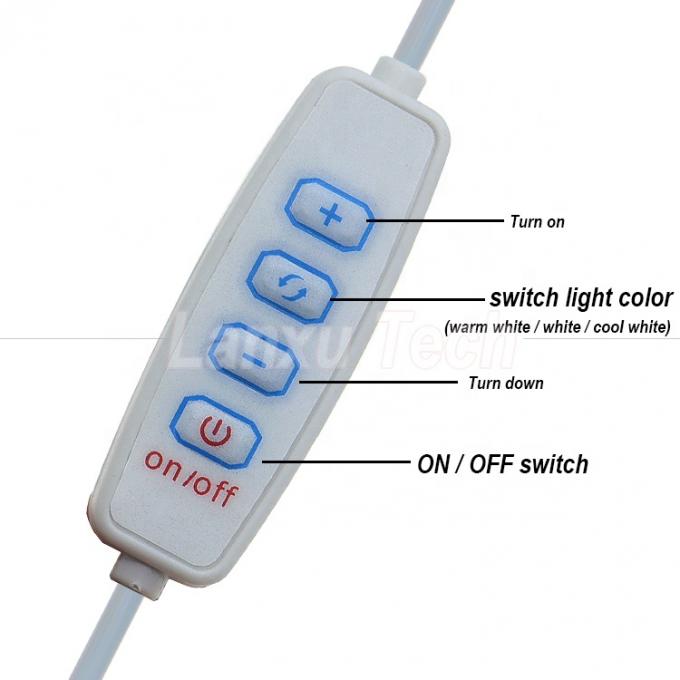5V de salida de oscurecimiento sin pasos ON OFF interruptor cable de oscurecimiento USB para lámpara de luz LED 1
