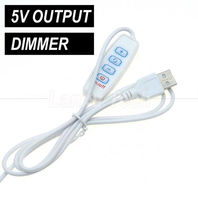 5V de salida de oscurecimiento sin pasos ON OFF interruptor cable de oscurecimiento USB para lámpara de luz LED 2