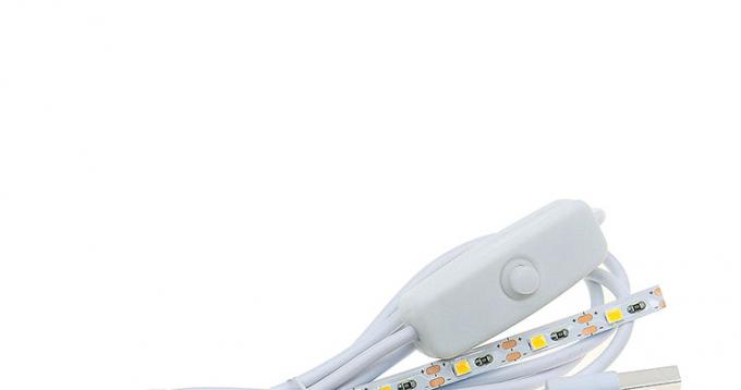 Controlador USB de alta calidad Dispersor de energía encendido y apagado Cable de interruptor con lámpara de luz LED 0