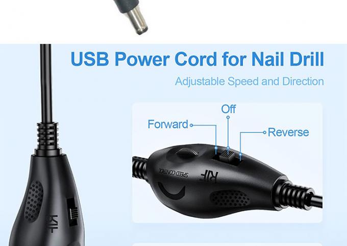 5V USB a CC 5.5x2.1mm 12V Control de brillo de salida Dispersor ajustable encendido y apagado Cable de interruptor para ventilador de lámpara de luz LED 2