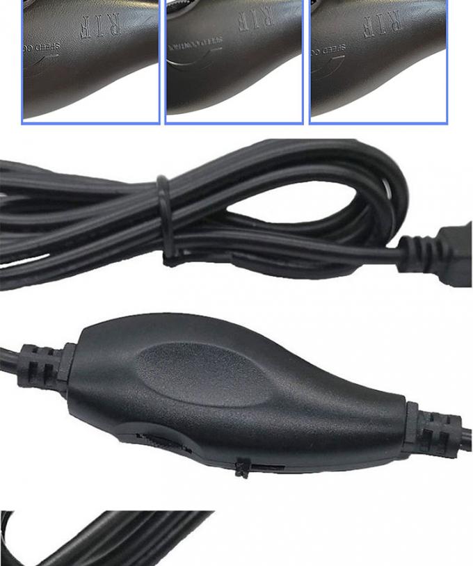 5V USB a CC 5.5x2.1mm 12V Control de brillo de salida Dispersor ajustable encendido y apagado Cable de interruptor para ventilador de lámpara de luz LED 4