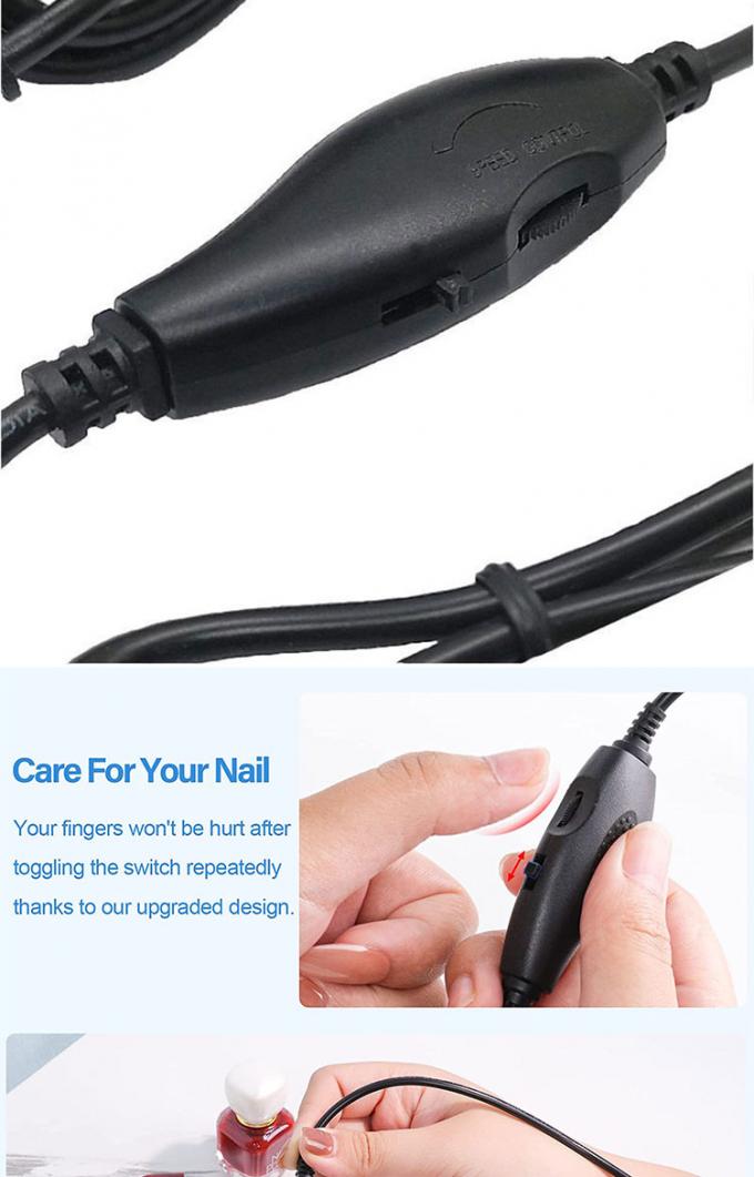 5V USB a CC 5.5x2.1mm 12V Control de brillo de salida Dispersor ajustable encendido y apagado Cable de interruptor para ventilador de lámpara de luz LED 5