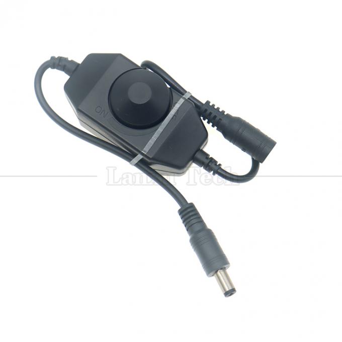 Certificado CE 12V 24V de macho a hembra de corriente continua de energía ON OFF controlador de interruptor LED oscurecedor para lámpara 5