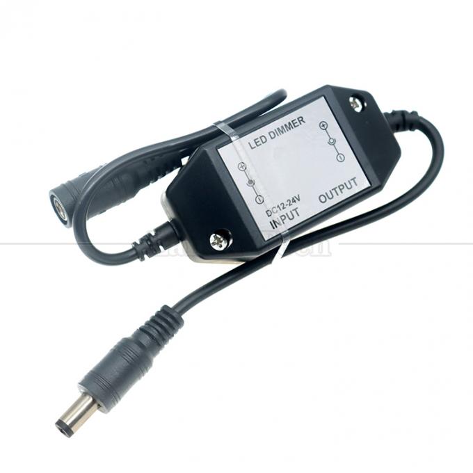 Certificado CE 12V 24V de macho a hembra de corriente continua de energía ON OFF controlador de interruptor LED oscurecedor para lámpara 4