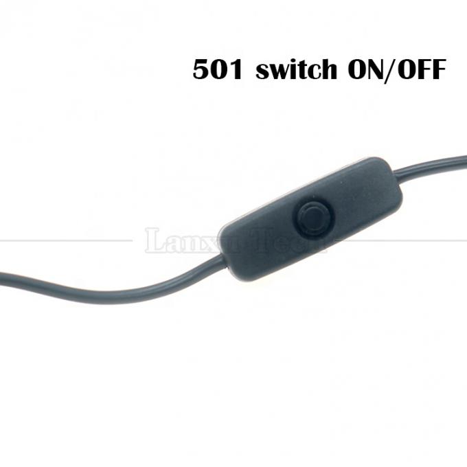 5V USB de tipo A a tipo C USB conmutador de energía ON OFF Cable para la tira de LED Raspberry Pi 3