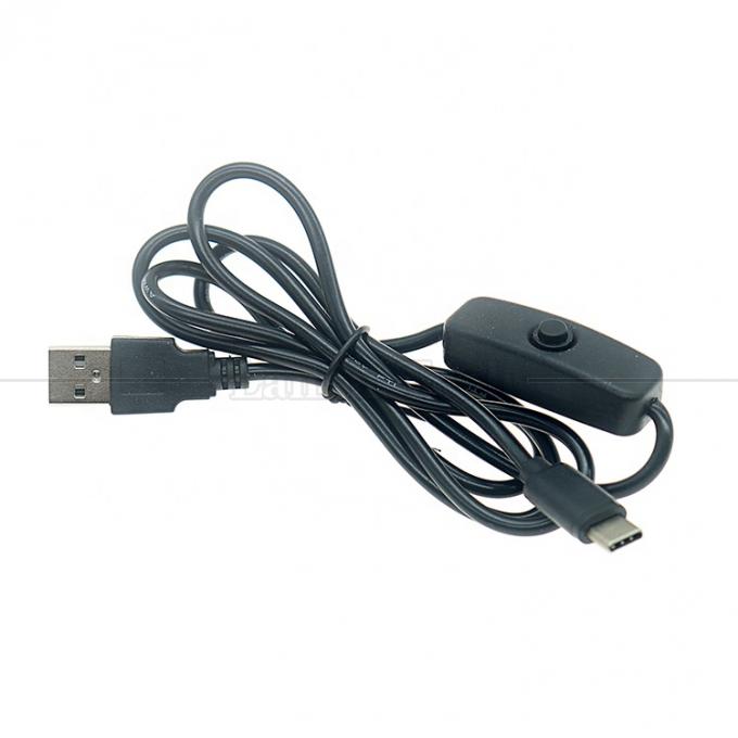 5V USB de tipo A a tipo C USB conmutador de energía ON OFF Cable para la tira de LED Raspberry Pi 5