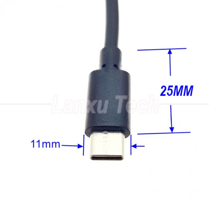 USB Tipo C Hombre a Mujer en apagado Cable de extensión de interruptor de tapa de silicio para el ventilador de lámpara Raspberry Pi 2