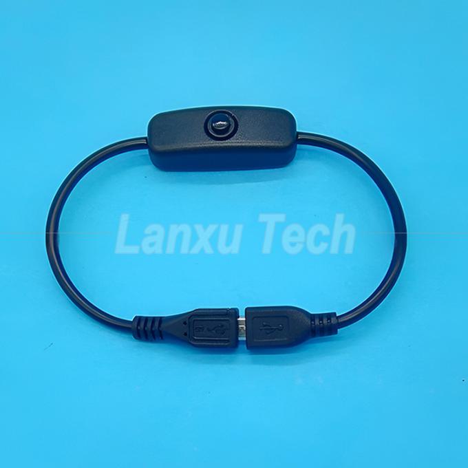 USB Tipo C Hombre a Mujer en apagado Cable de extensión de interruptor de tapa de silicio para el ventilador de lámpara Raspberry Pi 6