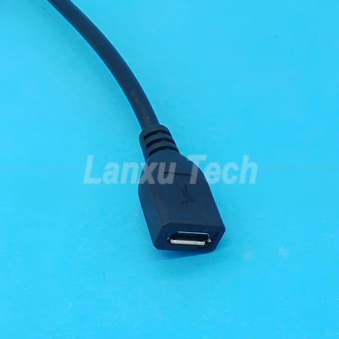 USB Micro B Extensión masculina a femenina encendido apagado Push Button 501 Cable de interruptor 5
