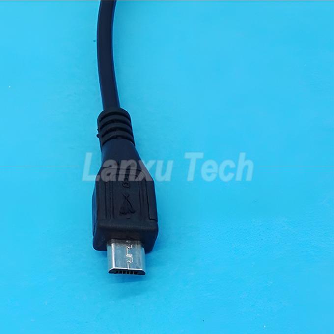 USB Micro B Extensión masculina a femenina encendido apagado Push Button 501 Cable de interruptor 4
