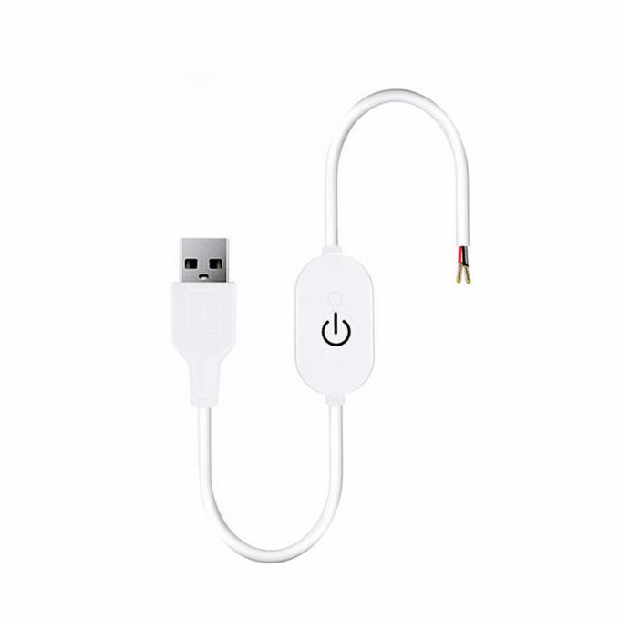 Interruptor USB encendido y apagado Cable Dimmer para LED Strip 4