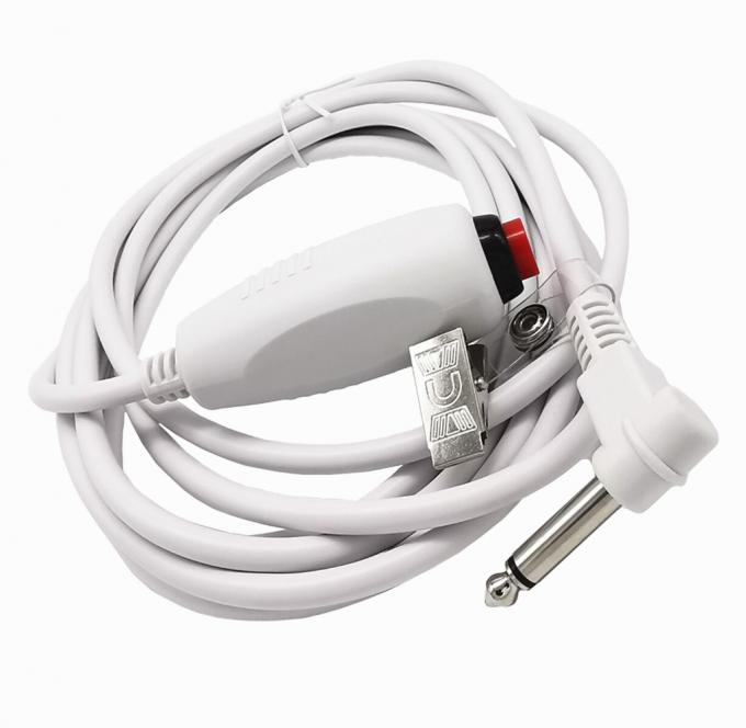 Custom 6.35 Single Button Switch Line Emergency Call Button Cable de llamada de enfermería con clip para la estación de enfermería Sistema de llamada de enfermería 5