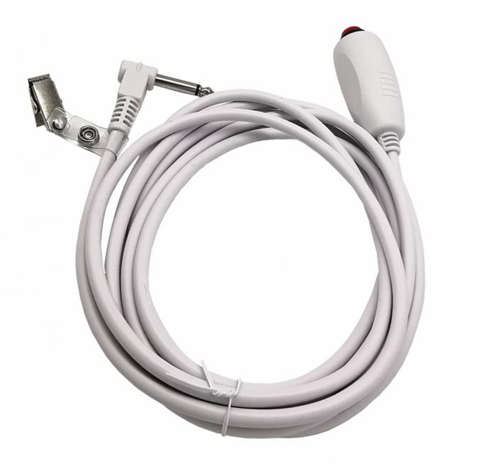 Custom 6.35 Single Button Switch Line Emergency Call Button Cable de llamada de enfermería con clip para la estación de enfermería Sistema de llamada de enfermería 6