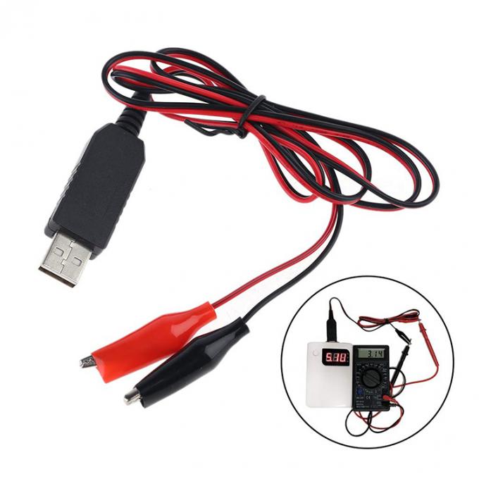 AA AAA Batería Eliminador Batería de reposición USB 5v a 1.5v 3v 4.5v Paso abajo Cable de cargador de energía para juguete eléctrico de luz LED 1