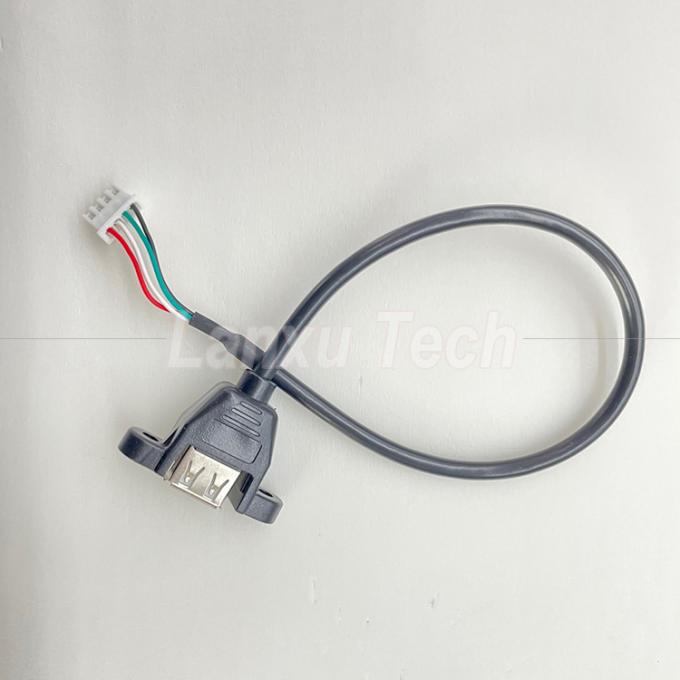 Cable de montaje de panel USB 2.0 tipo A a JST XH PH VH de 4 pines 2