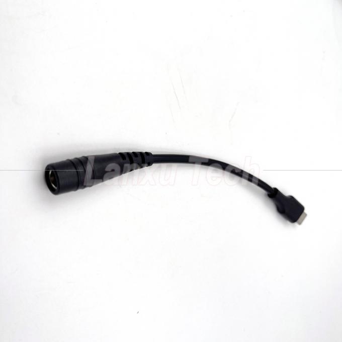 Cable de extensión del cargador de 5.5x2.1 mm de 5V USB Tipo C a CC para ventilador de lámpara de escritorio LED 3