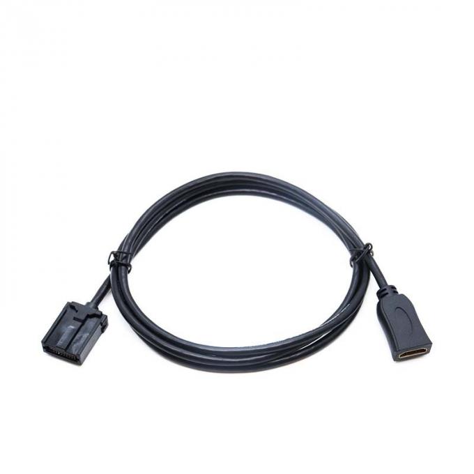 HD-MI Hombre a HD-MI E TIPO Hombre Cable de extensión a prueba de agua con panel de montaje para automóviles, camiones, barcos y motocicletas 2