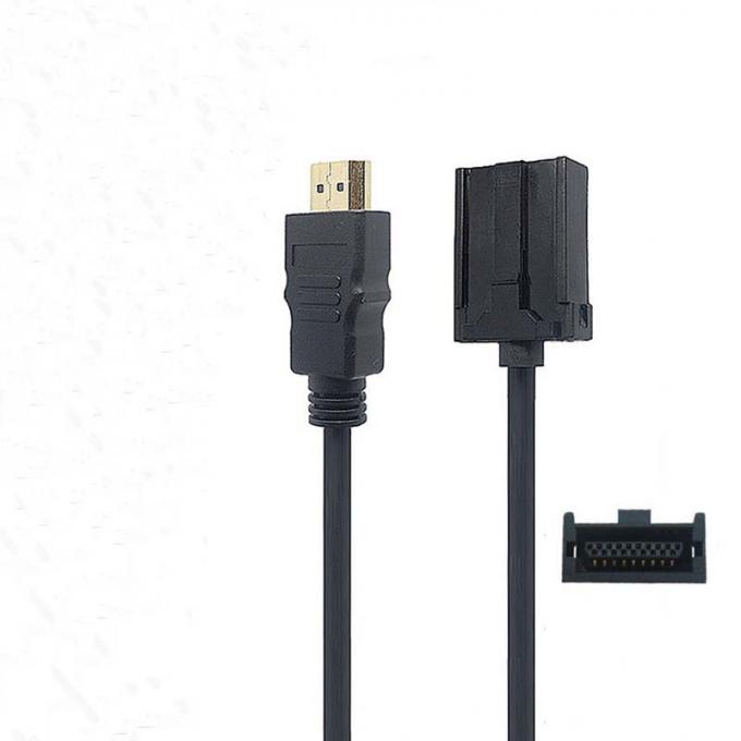 HD-MI Hombre a HD-MI E TIPO Hombre Cable de extensión a prueba de agua con panel de montaje para automóviles, camiones, barcos y motocicletas 3