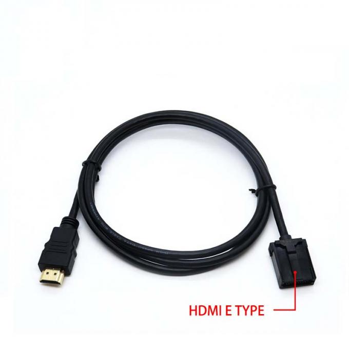 HD-MI Hombre a HD-MI E TIPO Hombre Cable de extensión a prueba de agua con panel de montaje para automóviles, camiones, barcos y motocicletas 1