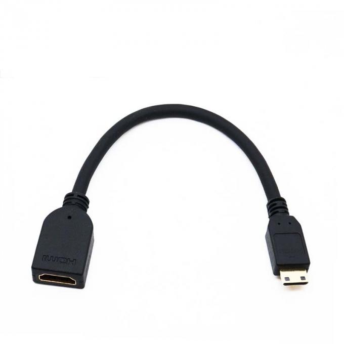 Mini HD-MI Hombre a HD-MI Mujer Convertidor Cable de extensión a prueba de agua para automóviles Camiones Barcas Computadoras de motocicletas 1