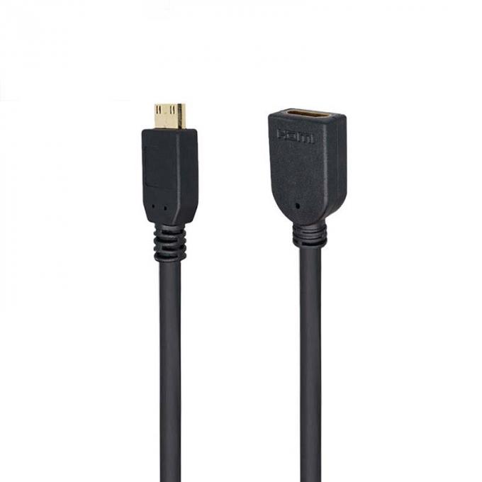 Mini HD-MI Hombre a HD-MI Mujer Convertidor Cable de extensión a prueba de agua para automóviles Camiones Barcas Computadoras de motocicletas 0