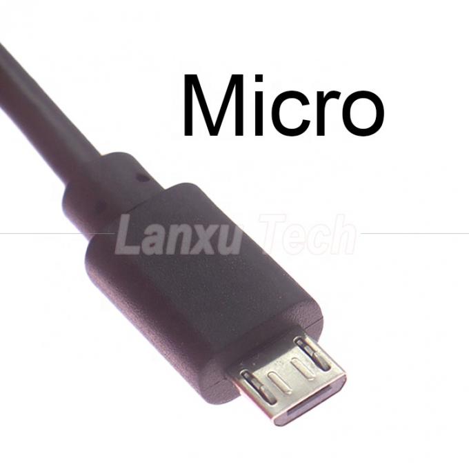 50cm 1M 2M 1A 2A Carga V8 Micro a USB Cable de extensión de cargador de datos 3