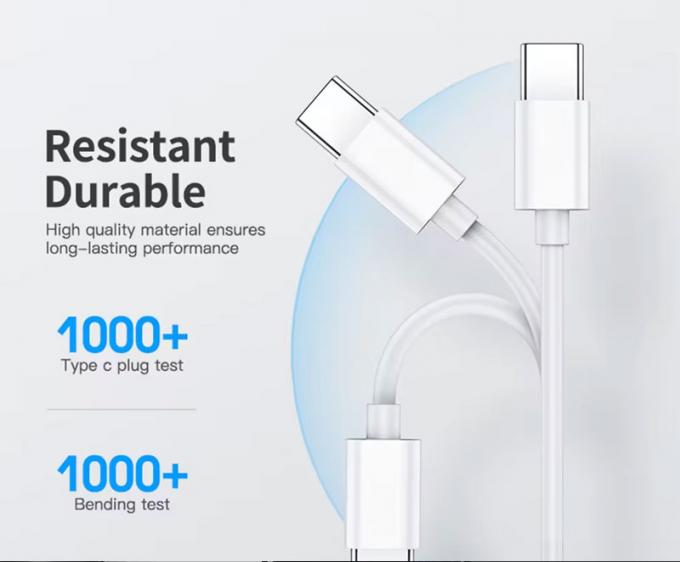 Cable de carga rápida de alta calidad 60w 100w tipo C a tipo C PD 3
