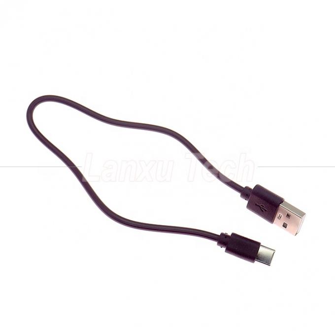 Carga rápida corta Solo 1A 2A USB a tipo C Cable de cargador para el ventilador del banco de energía 4