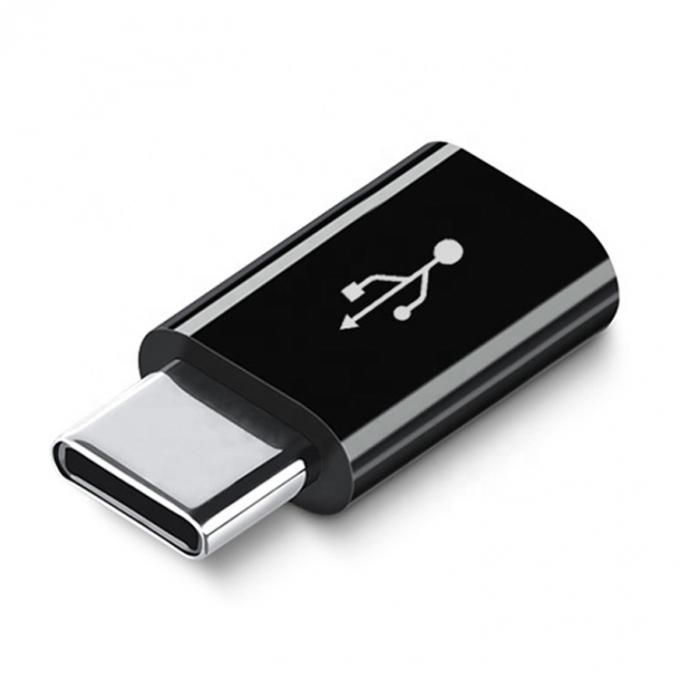 Convertidor de adaptador de carga OTG de tipo C a mujer de micro B altamente compatible 3